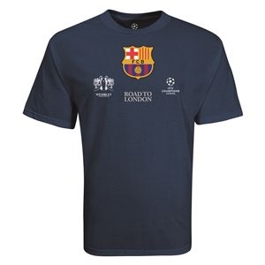 Euro 2012   Barcelona Road to London T Shirt (Navy)