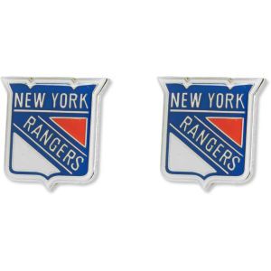 New York Rangers AMINCO INC. Logo Post Earrings