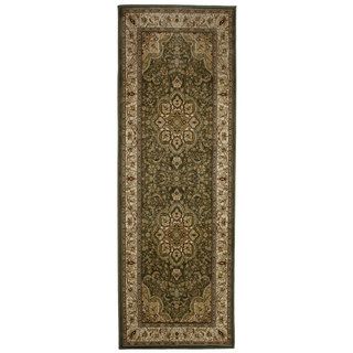 Bursa Green Area Rug Runner (28x67)