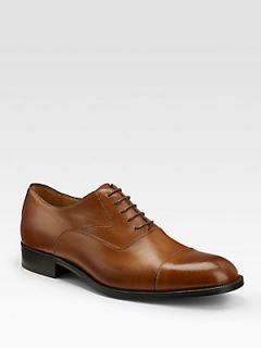  Collection Cap Toe Oxfords   Tan