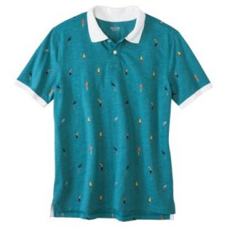 Mossimo Supply Co Turquoise Spell Ss Polo shirt   L