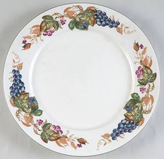 American Atelier Bountiful Harvest Dinner Plate, Fine China Dinnerware   Grapes,