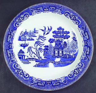 Ridgway (Ridgways) Willow Blue (Birds,Diamond Stamp) 12 Chop Plate/Round Platte