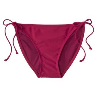 Xhilaration Juniors Side Tie Swim Bottom  Maroon XS