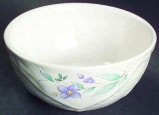 Pfaltzgraff April  5 Basket Bowl, Fine China Dinnerware   Stoneware, Floral On