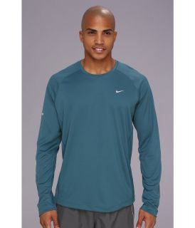 Nike Miler L/S UV Shirt Mens Long Sleeve Pullover (Blue)