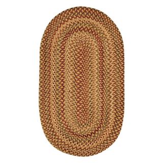 Capel Manchester 0048 Braided Rug   Gold Hues   0048CS0706100, 7.5 ft. Round