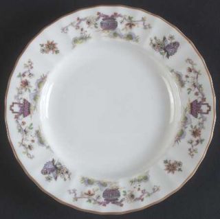 Royal Worcester Pekin Bread & Butter Plate, Fine China Dinnerware   Bone,Butterf