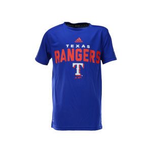 Texas Rangers adidas MLB Youth Batter Climalite T Shirt