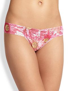 Hanky Panky Crazy Daisies Low Rise Thong   Pink Daisy