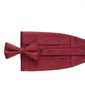 Red Floral Tie and Cummerbund Set JoS. A. Bank
