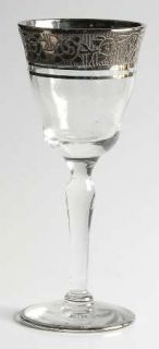 Glastonbury   Lotus Rambler Rose 1125 Platinum Cordial Glass   Stem #1125, Optic