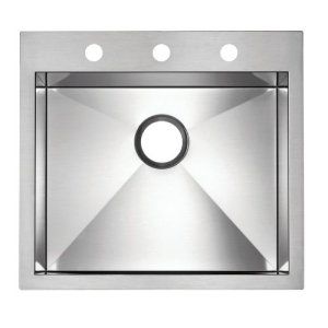 Blanco 516196 Precision Inset/Flushmount 20 Single Bowl with Ledge (3 Hole)