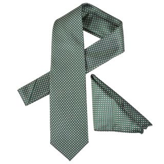 Vance Mens Check Pattern Silk Touch Microfiber Tie And Hanky Set