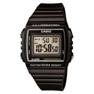 Casio Womens Digital Watch   Black   W215H 1A