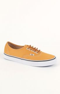 Mens Vans Shoes   Vans Authentic Brushed Yellow Twill Shoes
