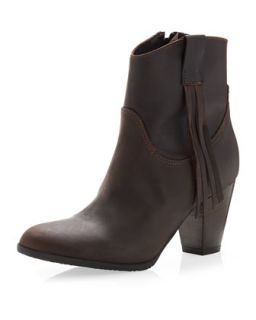 Fray Tassel Boot, Brown