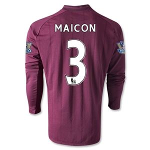 Umbro Manchester City 12/13 MAICON LS Away Soccer Jersey