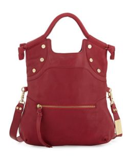 Lady Leather Convertible Bag, Lobster