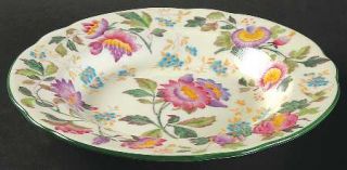 Wedgwood Tonquin Ivory Multicolor (Scalloped) Rim Soup Bowl, Fine China Dinnerwa