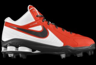 Nike Shox MVP Elite 3/4 MCS iD Custom (Wide) Mens Baseball Cleats   Orange