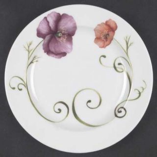 Westbury Court Lyrical Blooms Salad Plate, Fine China Dinnerware   Different Flo