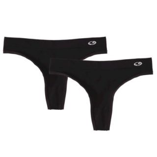 C9 by Champion Womens Active Seamless Thong 2 Pack   Black XL