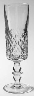Unknown Crystal Unk3356 Fluted Champagne   Cut,Clear,Straight Sides,XS,Wafer