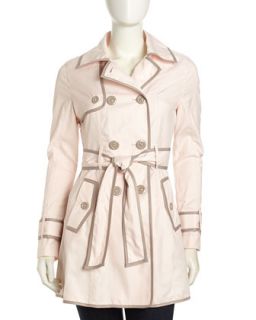 Contrast Trench Jacket, Blush
