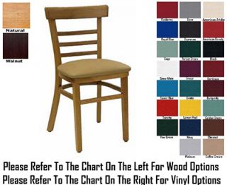 AAF Upholstered Economy Side Chair w/ Ladder Back & German Beech Wood, Grade 5
