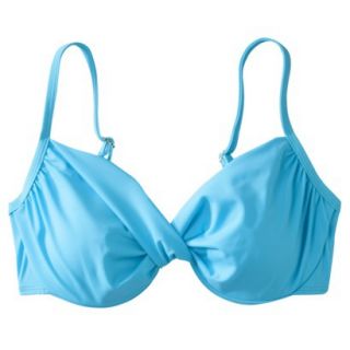 Womens D Cup Bikini Swim Top  Turquoise 36D