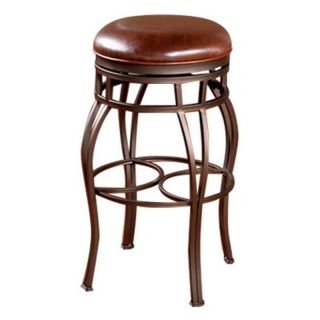AHB Bella Backless Counter Height Stool   Bourbon Multicolor   126715PP L32.2
