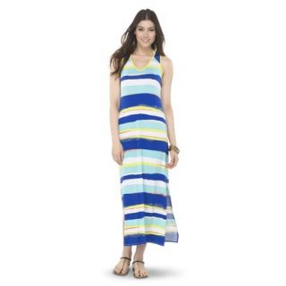 AMBAR Womens Maxi Dress   Blue Stripe XL