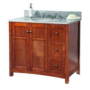 Foremost KNCARG3722D Knoxville 37 Vanity with Granite Top