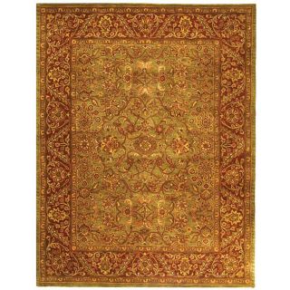 Safavieh Handmade Golden Jaipur Green/ Rust Wool Rug (6 X 9) (GreenPattern OrientalMeasures 0.625 inch thickTip We recommend the use of a non skid pad to keep the rug in place on smooth surfaces.All rug sizes are approximate. Due to the difference of mo