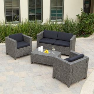 Best Selling Home Decor Furniture LLC Puerta All Weather Wicker Conversation