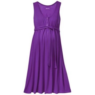 Merona Maternity Sleeveless Side Tie Dress   Purple S