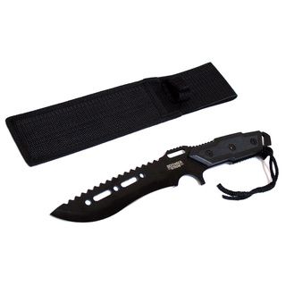 12 inch Black Combat Ready Hunting Knife (Black Blade materials Stainless steel Handle materials Hard plastic Blade length 7 inches Handle length 5 inches Weight 1 pound Dimensions 12 inches long x 6 inches wide x 4 inches high Before purchasing thi