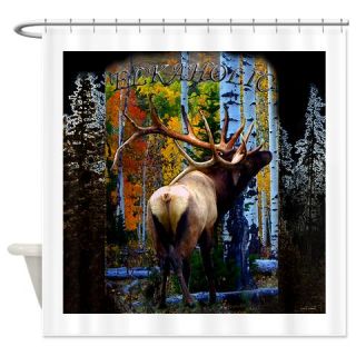  Trophy bull elk Shower Curtain  Use code FREECART at Checkout