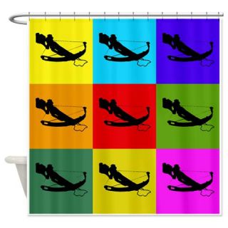  Colorful Daryl Crossbow Shower Curtain  Use code FREECART at Checkout