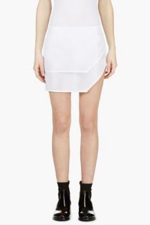 Jacquemus White Number 57 Mosquito Net Skirt