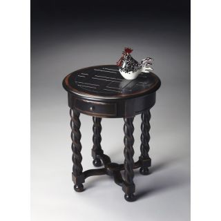 Butler Round Accent Table   Midnight Rose Multicolor   1546250