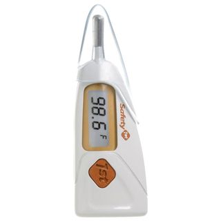 Safety 1st Gentle Read Rectal Thermometer (WhiteDigital Yes8 second readingFlexible tip and over insertion guardRecalls last readingBeeps when completeAuto shut offReplaceable long life batteryStorage cover includedAge recommendation AnyClosure Cover c