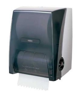 Bobrick B72860 Surface Mount Roll Paper Towel Dispenser Grey Translucent Plastic