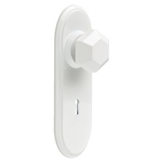 Young House Love Hexagon Shaped Door Knob Hook   White