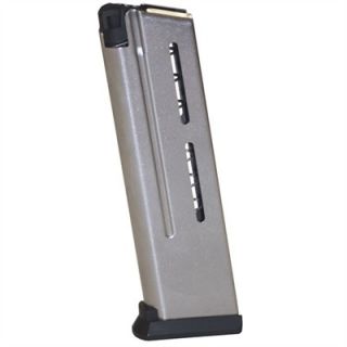 1911 Auto Elite Tactical Magazine   Govt 9mm 10 Rd, Silver, Polymer Base