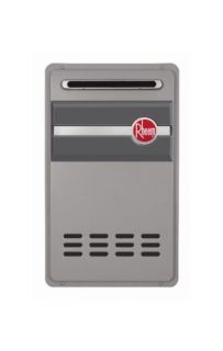 Rheem RTG84XP Tankless Water Heater, Liquid Propane 180,000 BTU Max Direct Vent Whole House Outdoor, 8.4 GPM
