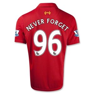 Warrior Liverpool 12/13 NEVER FORGET Home Soccer Jersey