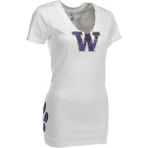 Washington Huskies New Agenda NCAA Womens RS Hippity Vneck T Shirt