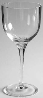 Richard Ginori Crystal Museo Water Goblet   Clear,Molded Scrolls
